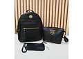 COMBO GRENOBIL DE VINIPIEL MOCHILA + MARICONERA + MONEDERO MOD# A8372