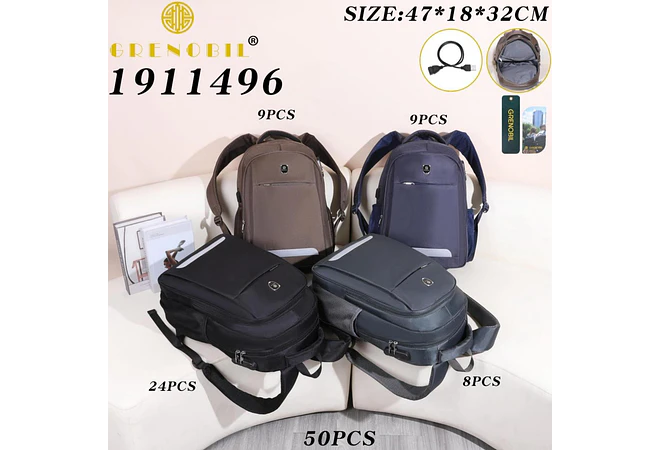 MOCHILA ANTIRROBO GRENOBIL PARA CABALLERO MOD# 1911496