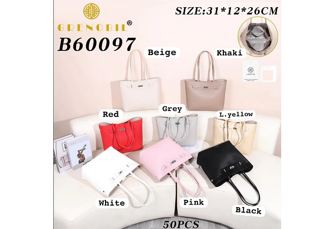 BOLSO CON COSMETIQUERA INCLUIDA LAVEYA MOD# B60097