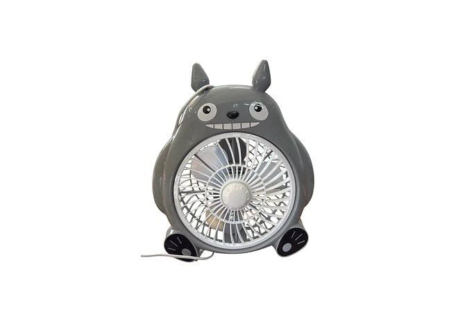 VENTILADOR GRIS DISEÑO TOTORO MOD# TZ-8  🩶