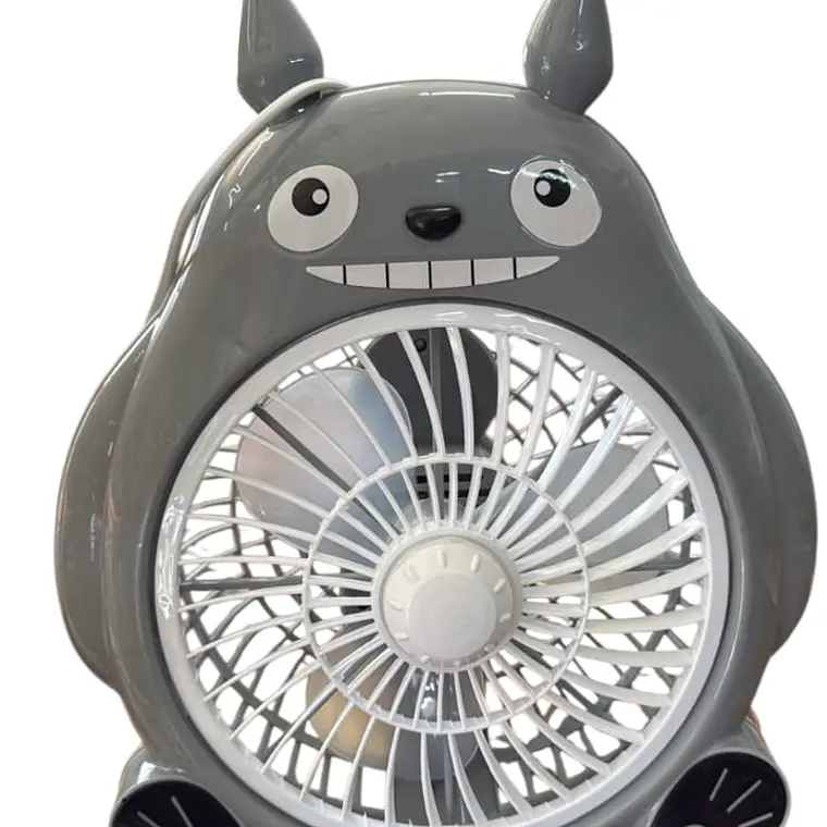 VENTILADOR GRIS DISEÑO TOTORO MOD# TZ-8  🩶 1
