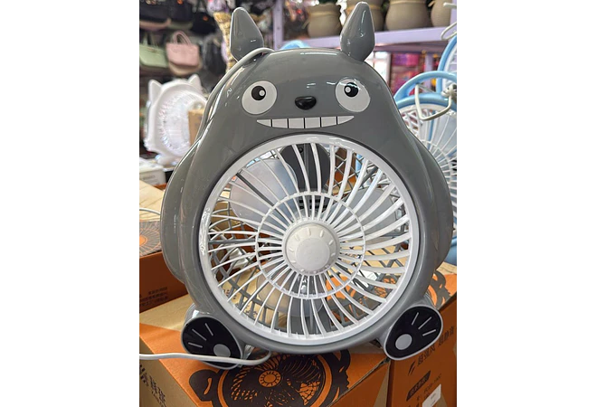 VENTILADOR GRIS DISEÑO TOTORO MOD# TZ-8  🩶