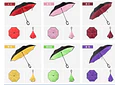 🌂 ☂️☔️ SOMBRILLA/PARAGUAS REVERSIBLE  COLORES LISOS (AL AZAR) MOD# 2916  ☂️☔️