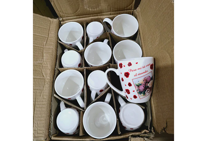 TAZA FELIZ DIA MAMÁ DE 350ML (AL AZAR) 🌸🤱🏾- COPIAR