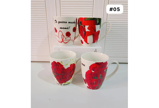 TAZA FELIZ DIA MAMÁ DE 350ML (AL AZAR) 🌸🤱🏾- COPIAR