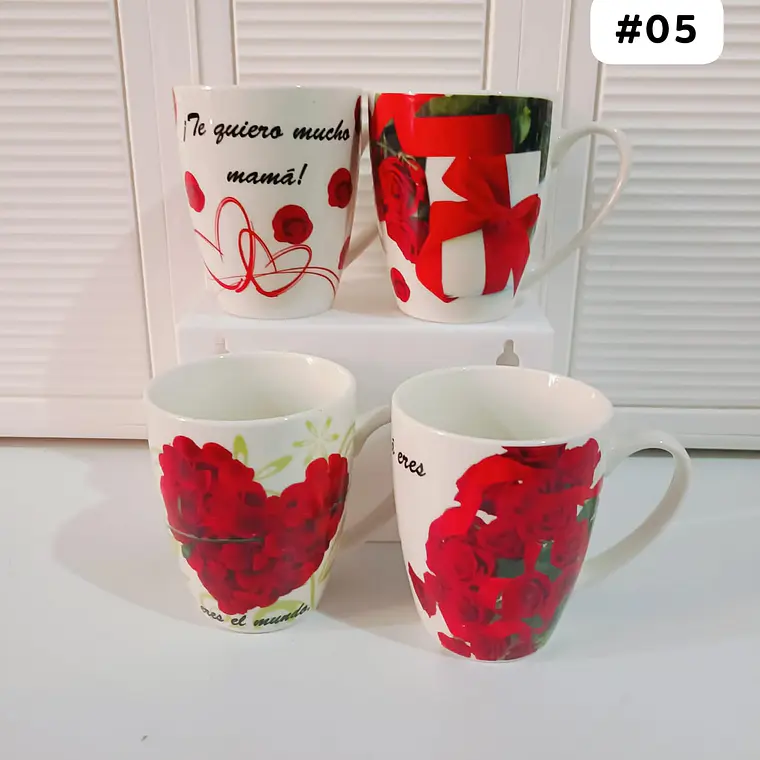 TAZA FELIZ DIA MAMÁ DE 350ML (AL AZAR) 🌸🤱🏾- COPIAR 9