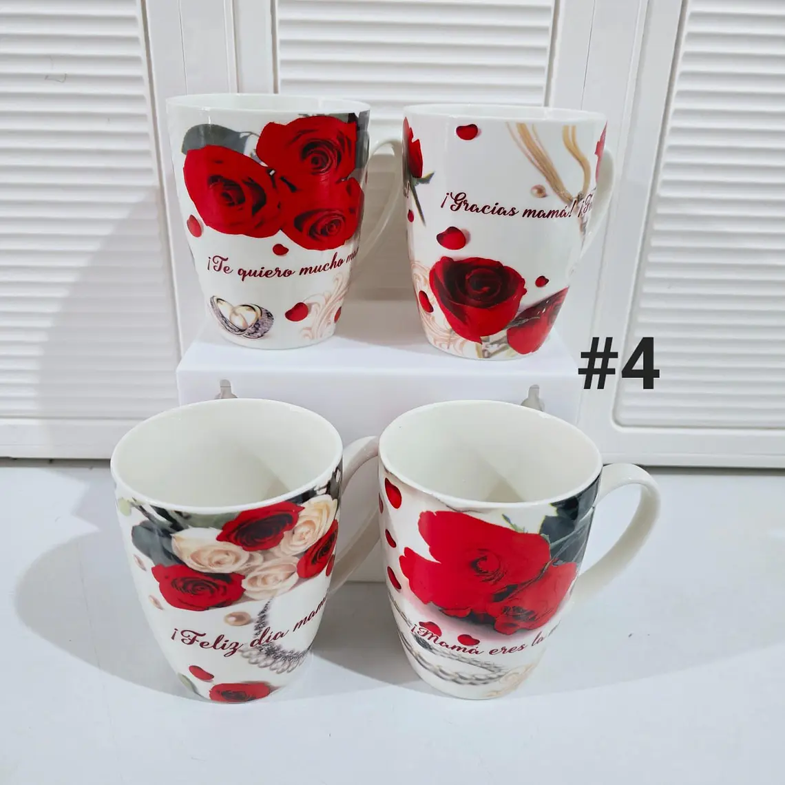 TAZA FELIZ DIA MAMÁ DE 350ML (AL AZAR) 🌸🤱🏾- COPIAR 8