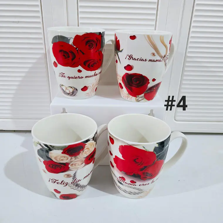 TAZA FELIZ DIA MAMÁ DE 350ML (AL AZAR) 🌸🤱🏾- COPIAR 8