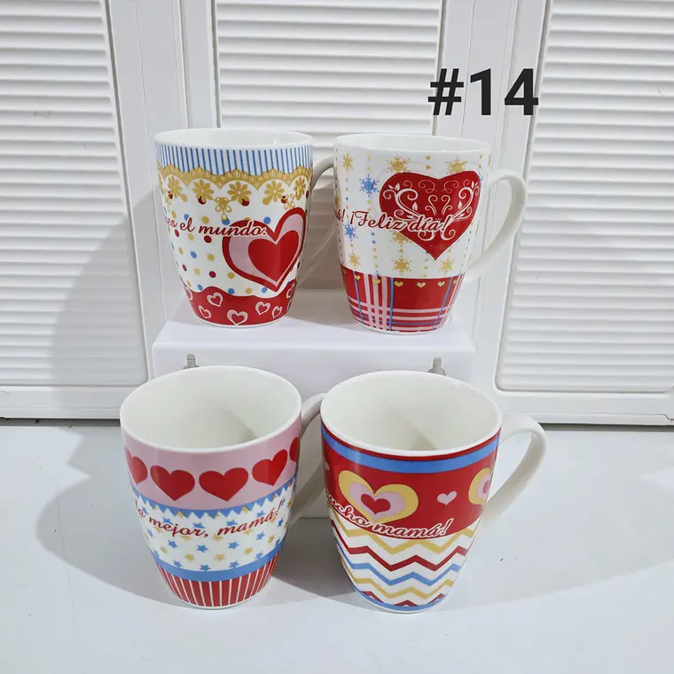 TAZA FELIZ DIA MAMÁ DE 350ML (AL AZAR) 🌸🤱🏾- COPIAR 15