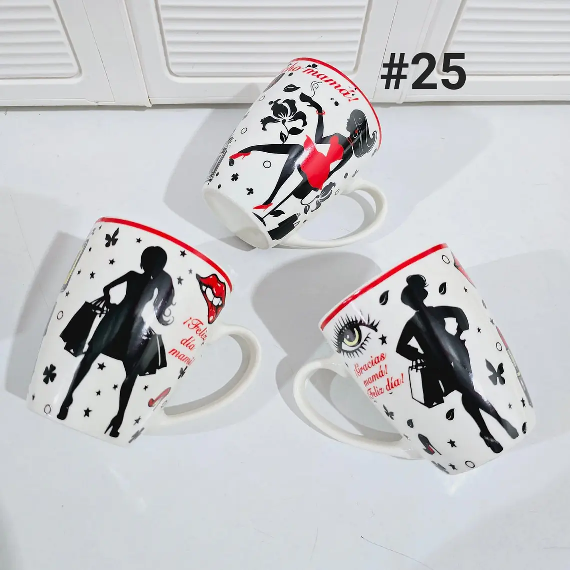 TAZA FELIZ DIA MAMÁ DE 350ML (AL AZAR) 🌸🤱🏾- COPIAR 21