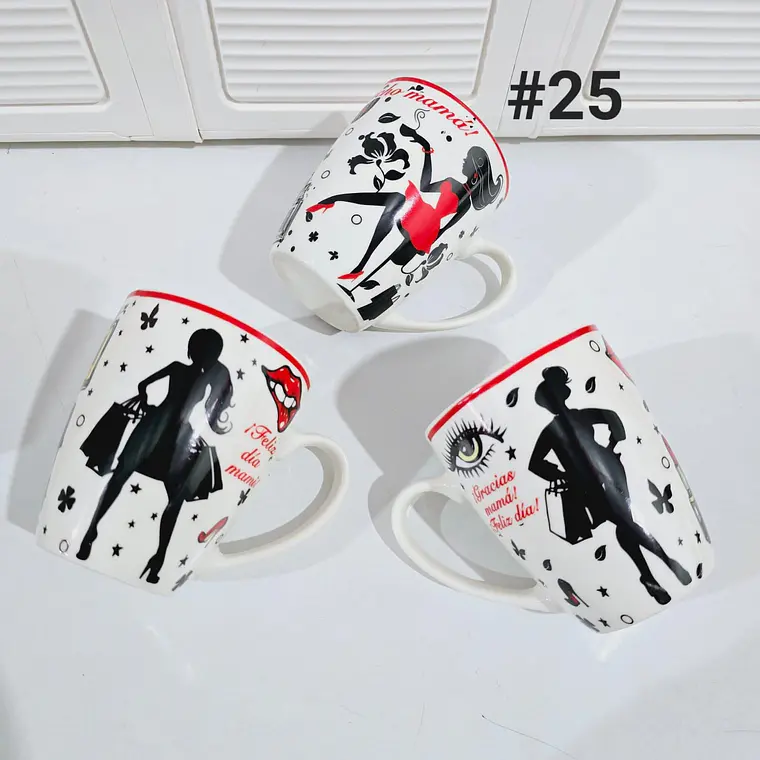 TAZA FELIZ DIA MAMÁ DE 350ML (AL AZAR) 🌸🤱🏾- COPIAR 21