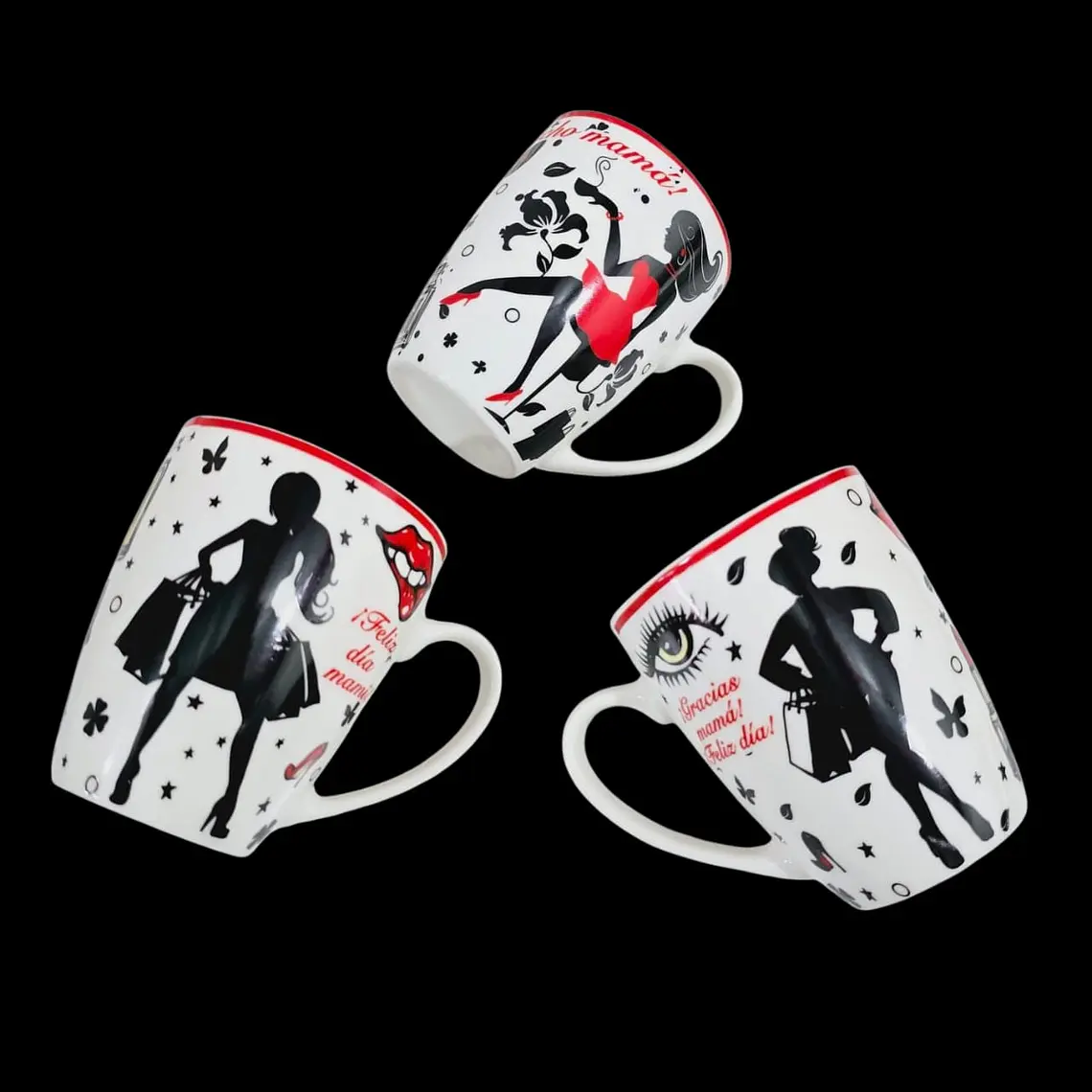 TAZA FELIZ DIA MAMÁ DE 350ML (AL AZAR) 🌸🤱🏾- COPIAR 2