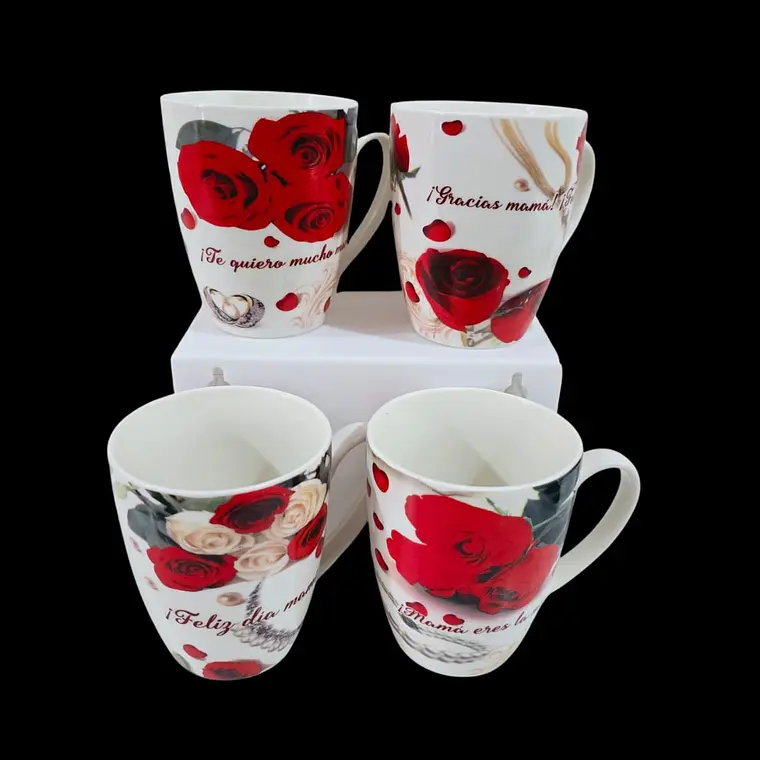 TAZA FELIZ DIA MAMÁ DE 350ML (AL AZAR) 🌸🤱🏾- COPIAR 4