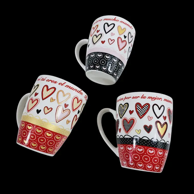 TAZA FELIZ DIA MAMÁ DE 350ML (AL AZAR) 🌸🤱🏾- COPIAR 3