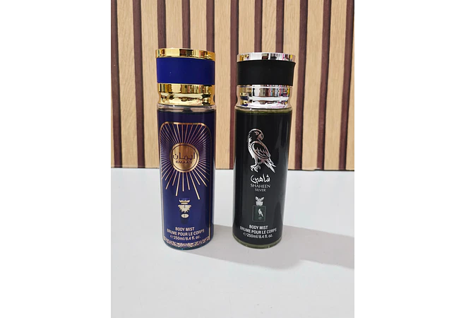 PERFUME BODY MIST DE 250ML PARA DAMA Y CABALLERO MOD# 1916-1,4,22,23,9