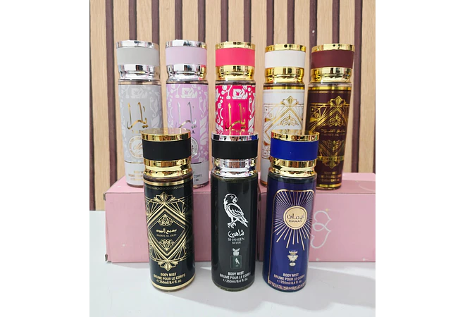 PERFUME BODY MIST DE 250ML PARA DAMA Y CABALLERO MOD# 1916-1,4,22,23,9