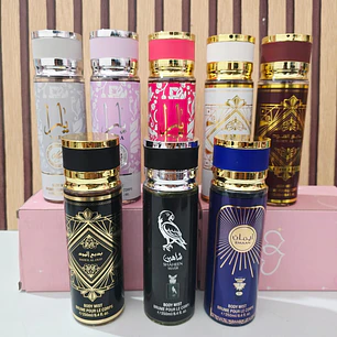 PERFUME BODY MIST DE 250ML PARA DAMA Y CABALLERO MOD# 1916-1,4,22,23,9