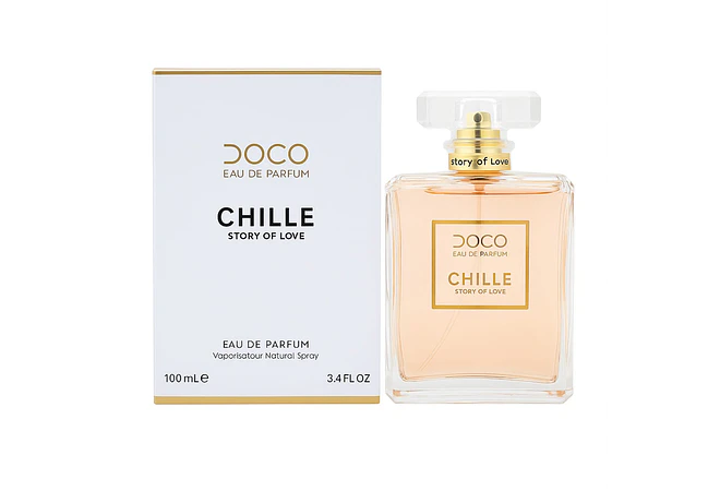PERFUME 100ML CHILLE STORY OF LOVE MOD# L-427B🌸🌻(CAJITA BLANCA/DORADA)