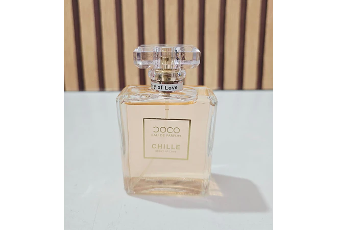 PERFUME 100ML CHILLE STORY OF LOVE MOD# L-427B🌸🌻(CAJITA BLANCA/DORADA)