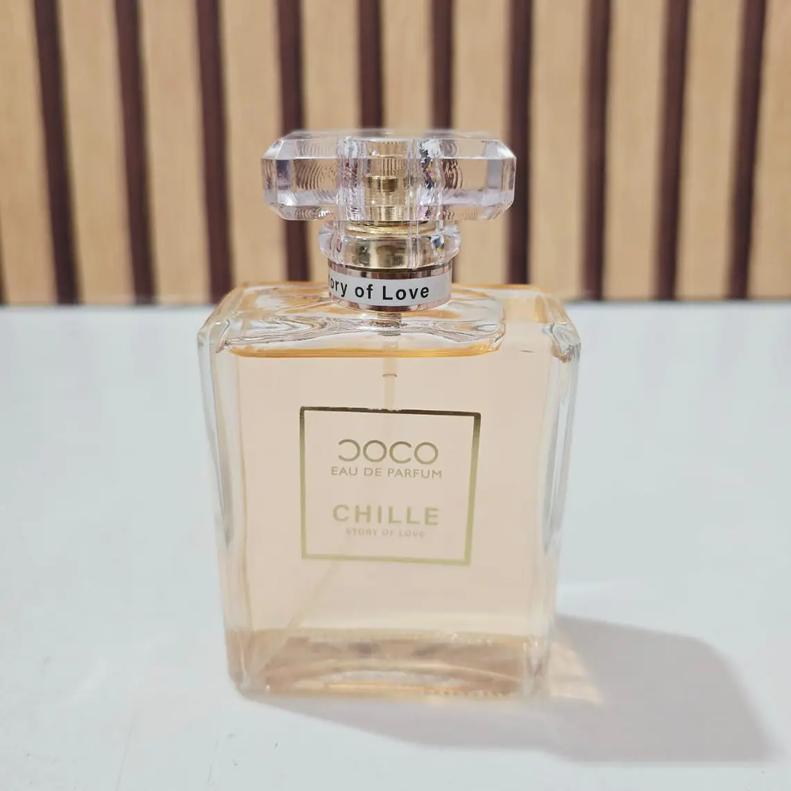 PERFUME 100ML CHILLE STORY OF LOVE MOD# L-427B🌸🌻(CAJITA BLANCA/DORADA) 3