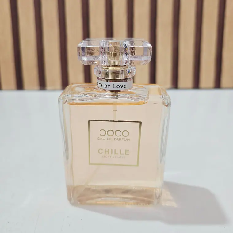 PERFUME 100ML CHILLE STORY OF LOVE MOD# L-427B🌸🌻(CAJITA BLANCA/DORADA) 3