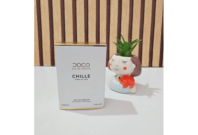 PERFUME 100ML CHILLE STORY OF LOVE MOD# L-427B🌸🌻(CAJITA BLANCA/DORADA)