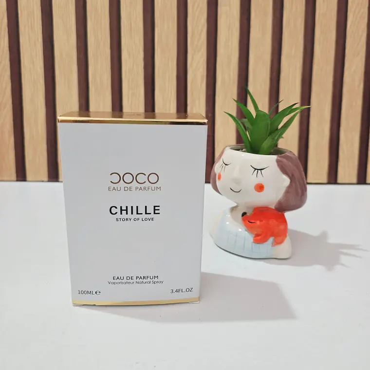 PERFUME 100ML CHILLE STORY OF LOVE MOD# L-427B🌸🌻(CAJITA BLANCA/DORADA) 4