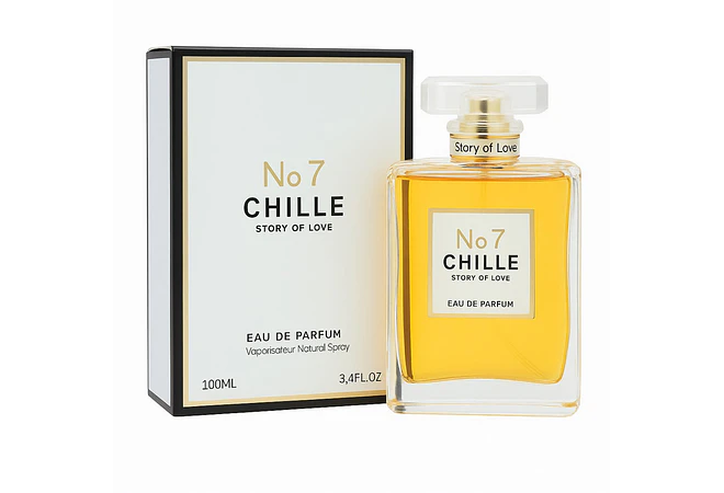 PERFUME 100ML CHILLE STORY OF LOVE No.7 MOD# L-427A💃🏻🌷(CAJITA BLANCA/NEGRA)