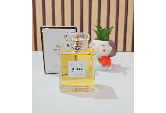 PERFUME 100ML CHILLE STORY OF LOVE No.7 MOD# L-427A💃🏻🌷(CAJITA BLANCA/NEGRA)