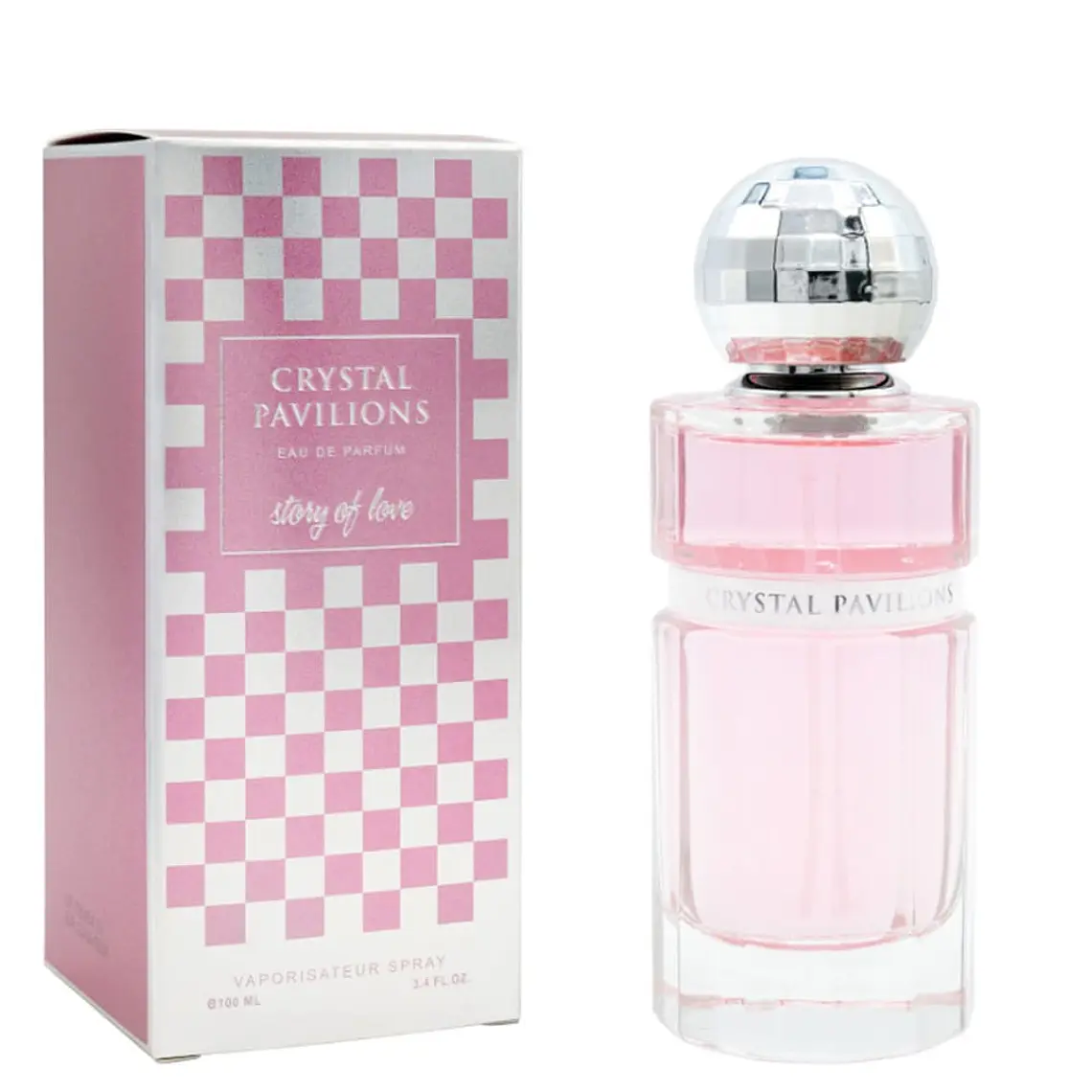 PERFUME 100ML CRYSTAL PAVILIONS STORY OF LOVE (ROSA)MOD# L-451B 1