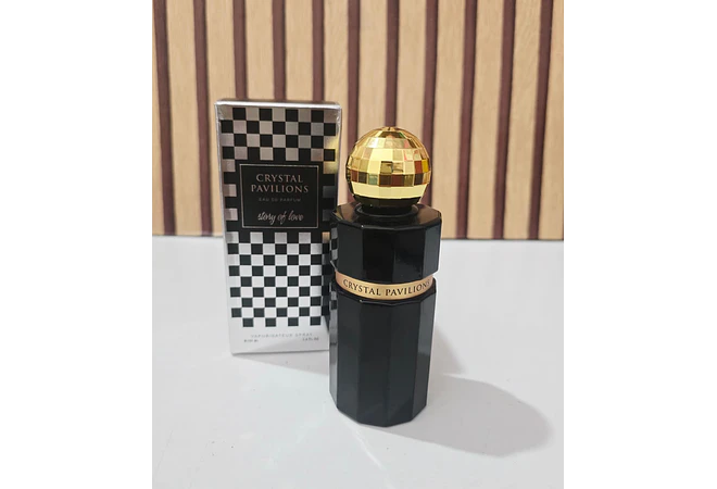 PERFUME 100ML CRYSTAL PAVILIONS STORY OF LOVE (NEGRO) MOD# L-451C