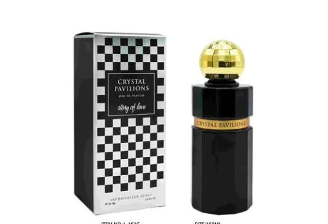 PERFUME 100ML CRYSTAL PAVILIONS STORY OF LOVE (NEGRO) MOD# L-451C