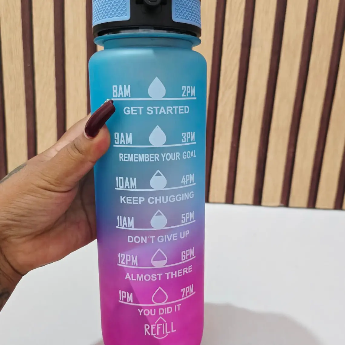 BOTE BICOLOR MOTOVADOR DE 1 LITRO MOD# BSJJ-35752🍋🥤 5