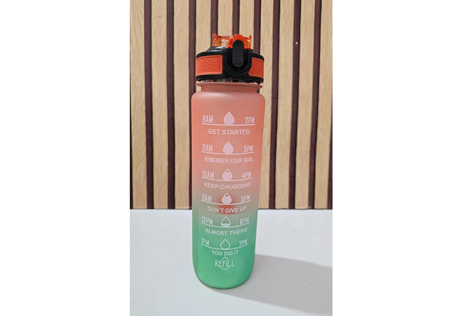 BOTE BICOLOR MOTOVADOR DE 1 LITRO MOD# BSJJ-35752🍋🥤