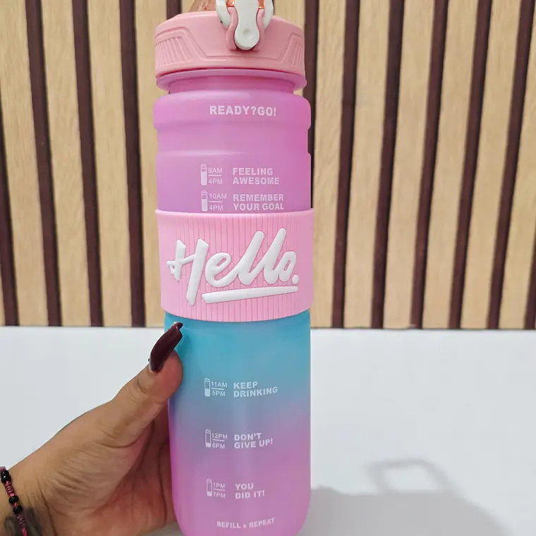 BOTE HELLO DE 1 LITRO MOD# BSJJ-35748🥤 2