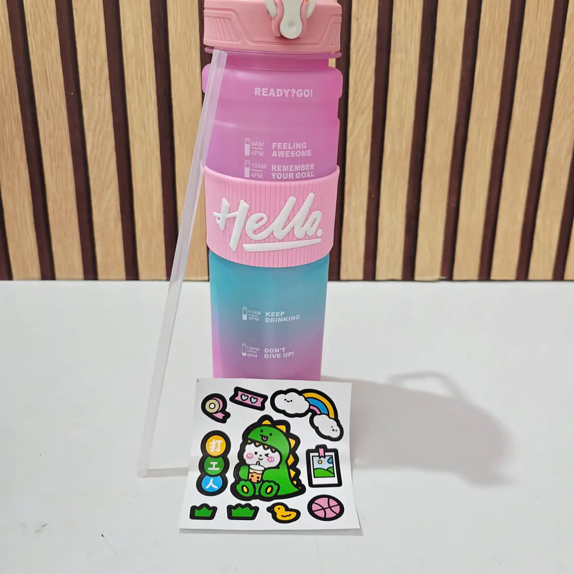 BOTE HELLO DE 1 LITRO MOD# BSJJ-35748🥤 5