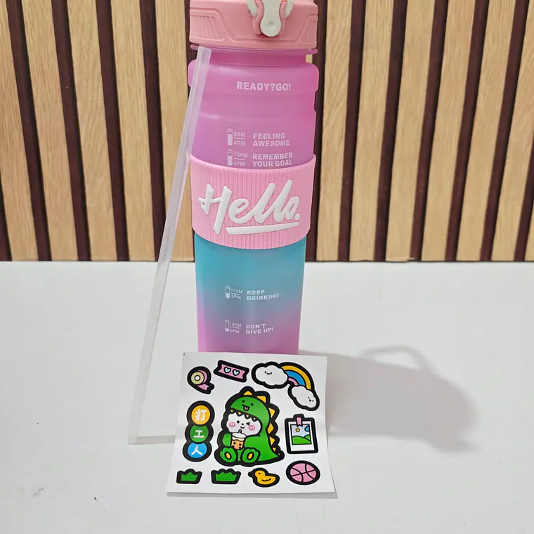 BOTE HELLO DE 1 LITRO MOD# BSJJ-35748🥤 5