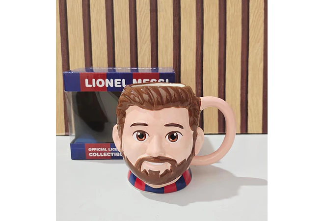 TAZA  DE 400ML MESSI O CRISTIANO