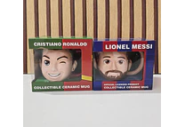 TAZA  DE 400ML MESSI O CRISTIANO