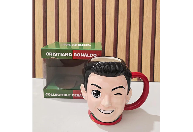 TAZA  DE 400ML MESSI O CRISTIANO