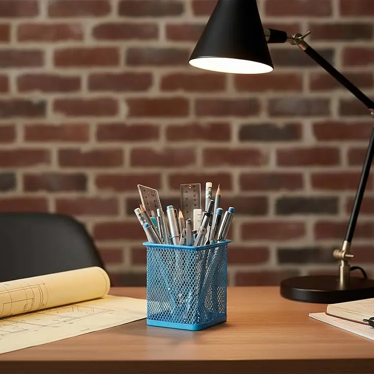 PORTALÁPICES ORGANIZADOR DE ESCRITORIO CUADRADO 10