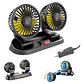 VENTILADOR ELÉCTRICO DOBLE CABEZAL/PARA AUTO MOD# Mars-X666 - Miniatura 1