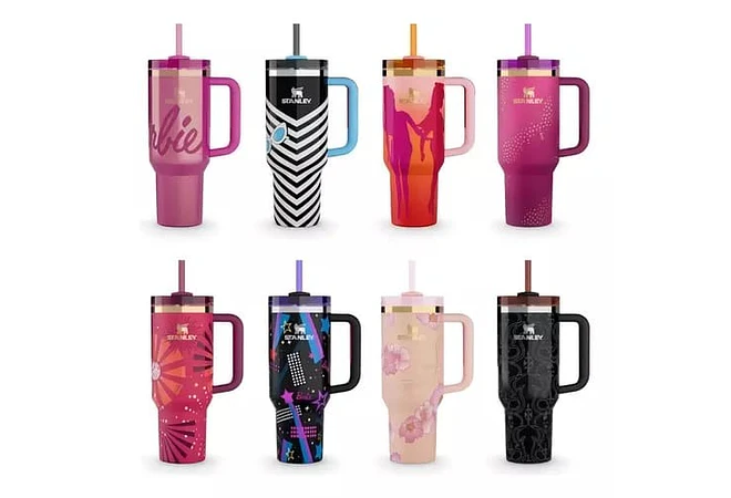 TERMO STANLEY 1.18L CON ASA SERIE BARBIE CAJITA DE COLOR MOD# V8B-40