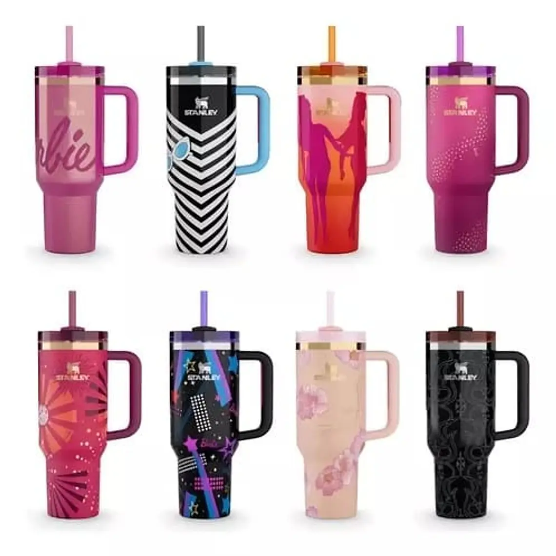 TERMO STANLEY 1.18L CON ASA SERIE BARBIE CAJITA DE COLOR MOD# V8B-40 3