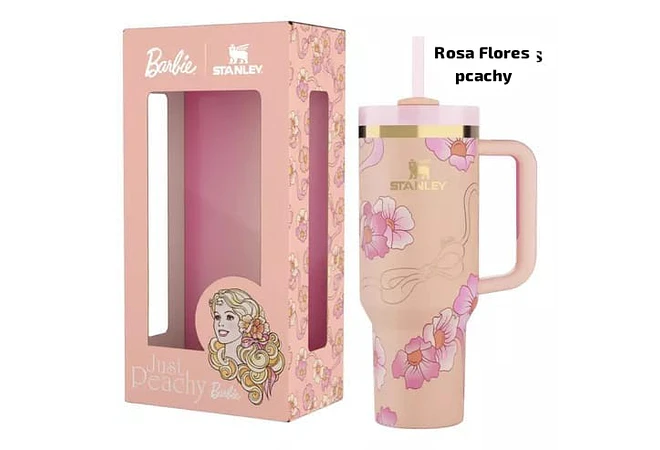 TERMO STANLEY 1.18L CON ASA SERIE BARBIE CAJITA DE COLOR MOD# V8B-40