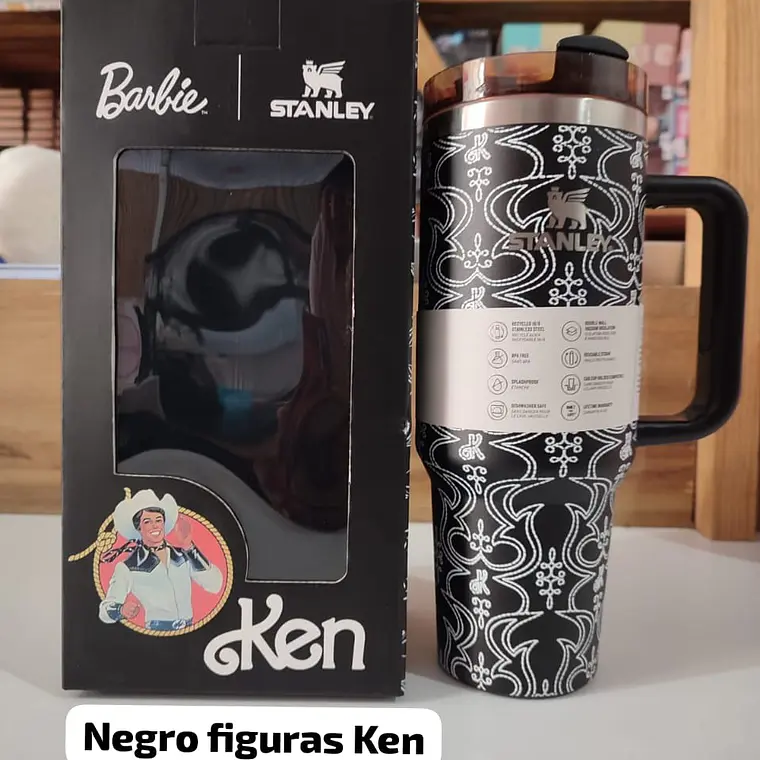 TERMO STANLEY 1.18L CON ASA SERIE BARBIE CAJITA DE COLOR MOD# V8B-40 8
