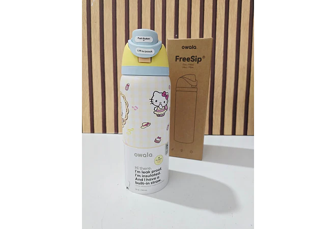 TERMO OWALA DE 950ML/ PEROSNAJES MOD# 2601🥤🍋‍🟩