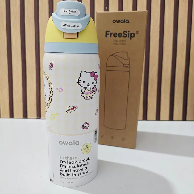 TERMO OWALA DE 950ML/ PEROSNAJES MOD# 2601🥤🍋‍🟩 7