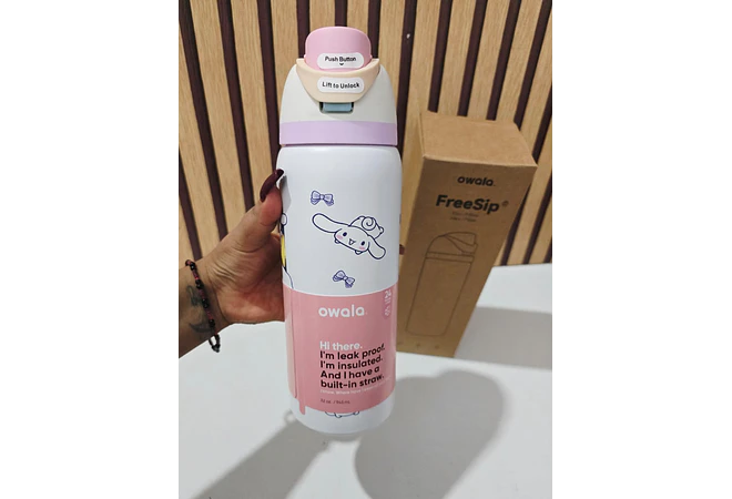 TERMO OWALA DE 950ML/ PEROSNAJES MOD# 2601🥤🍋‍🟩