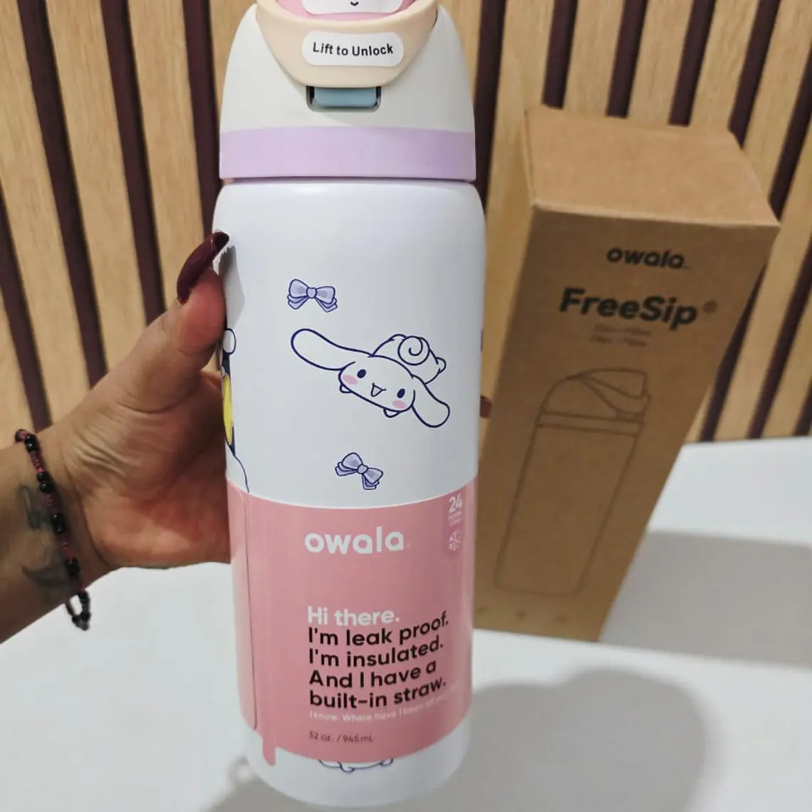 TERMO OWALA DE 950ML/ PEROSNAJES MOD# 2601🥤🍋‍🟩 17